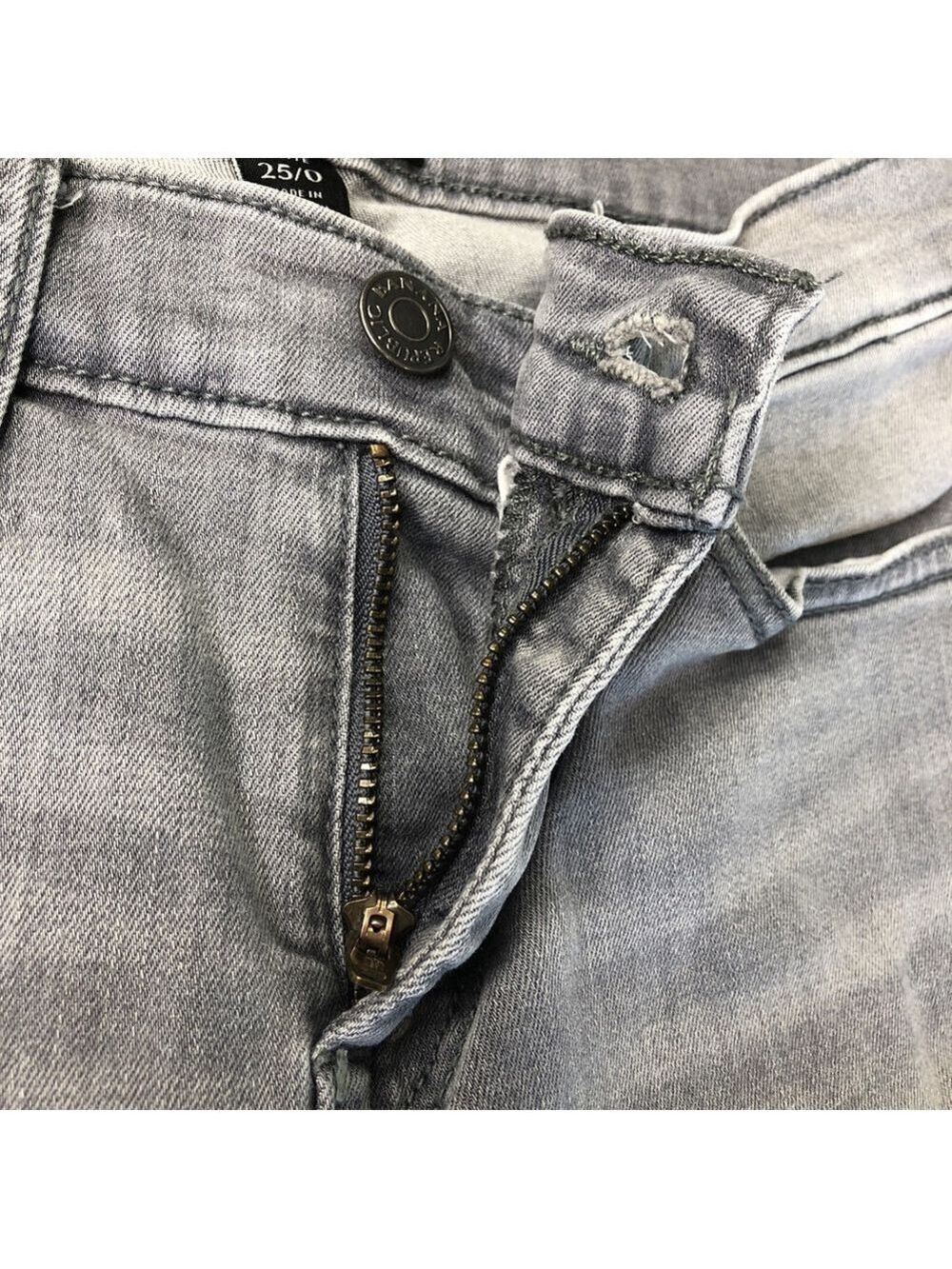 Size 25/0 Banana Republic High Rise Skinny Women Stretchy Jeans Distressed PK - Picture 3 of 16